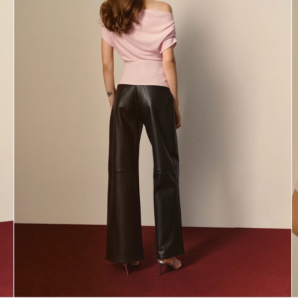 Reformation Iris Knit Top in Cherry Blossom - Picture 3 of 4